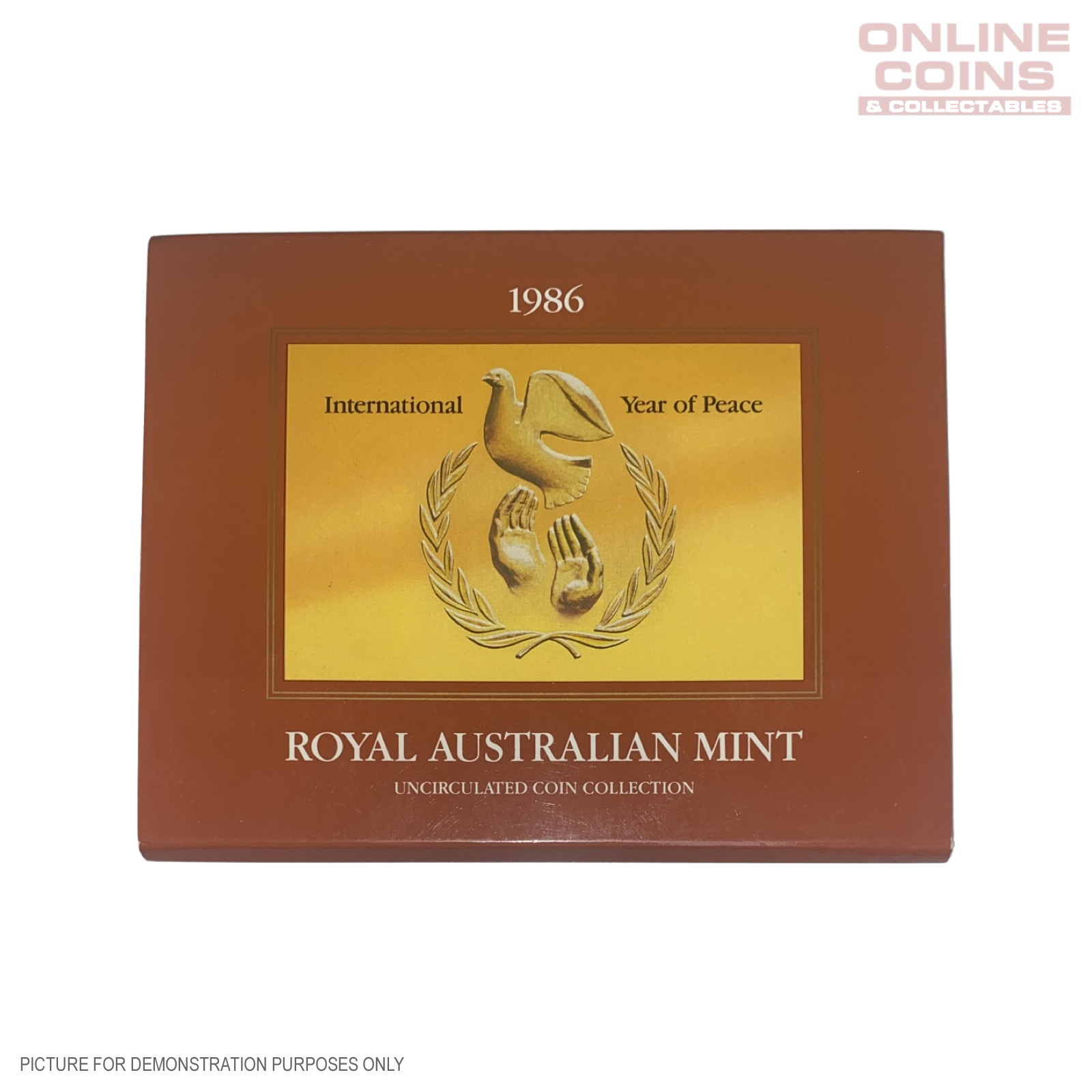 1986 Seven Coin Uncirculated Year Set - International Year of Peace